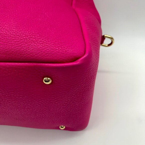 Dolce & Gabbana Pink Pebbled Leather Satchel Bag - Picture 7 of 16